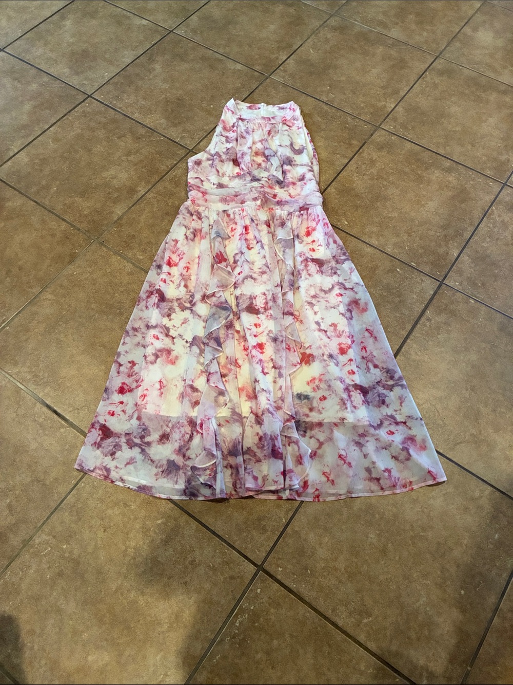 Floral Pink & Purple Summer Dress